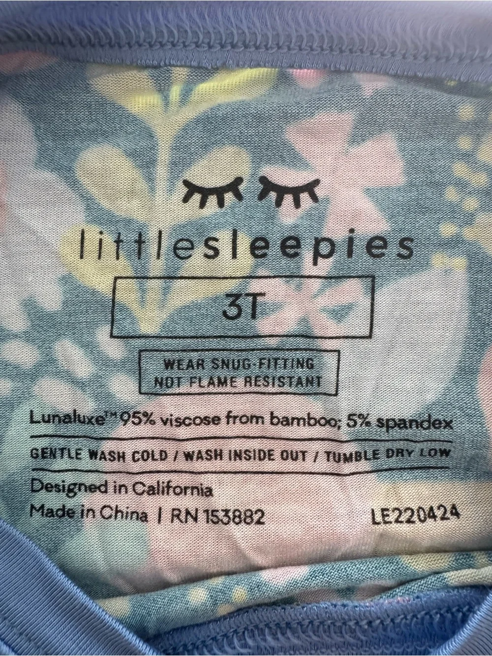 Little Sleepies Folk Floral - 3T - NWT